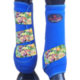 Hilason Horse Medicine Sports Boots Rear Hind Leg Royal