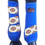 Medium Hilason Horse Medicine Sports Boots Rear Hind Leg Royal Grey