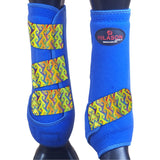 Hilason Horse Medicine Sports Boots Rear Hind Leg Royal