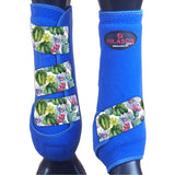 Hilason H. Medicine Sports Boots Front Leg Royal Seamlesscactus – by Hilason – Cowboy and equestrian accessories
