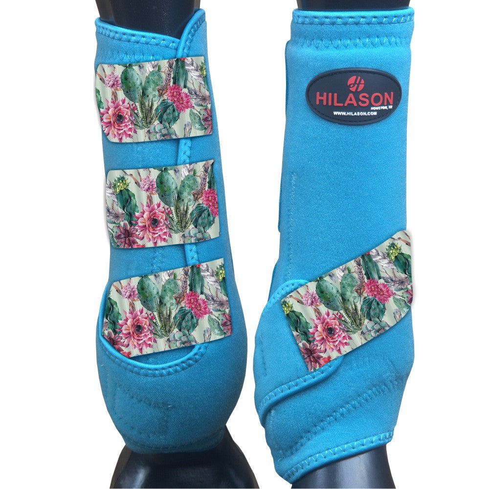 Hilason Horse Medicine Sports Boots Front Leg Turquoise