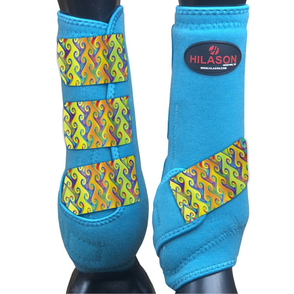 Infra-Tech sports boots sizing chart with front and rear measurements - Uhorse