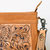 American Darling Messenger Hand Tooled Hair On Genuine Leather Women Bag Western Handbag Purse