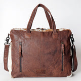 American Darling ADBG264 Briefcase Hair On Genuine Leather Women Bag Western Handbag Purse