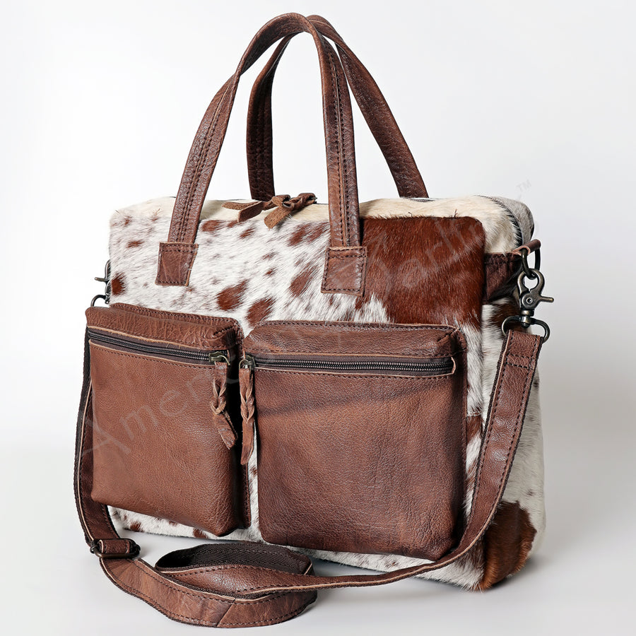 American Darling Tote Bag - Handcrafted Hair-On Cowhide and Western Leather Bag - Uhorse