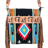 ADBG279 American Darling Hand Tooled Saddle Blanket Genuine Leather Women Bag Western Handbag Purse