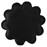 1" Hilason Plain Scalloped Leather Rosette Concho Saddle Black