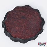 1" Hilason Plain Scalloped Leather Rosette Concho Saddle Dark Brown