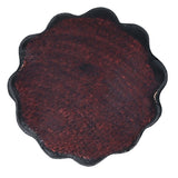 1" Hilason Plain Scalloped Leather Rosette Concho Saddle Dark Brown - Uhorse