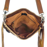 American Darling Messenger Hair On Genuine Leather Western Women Bag Handbag Purse | Cute Messenger Bag | Leather Messenger Bag | Messenger Purse