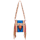 American Darling Cross Body Hand Tooled Saddle Blanket Genuine Leather Women Bag Western Handbag Purse