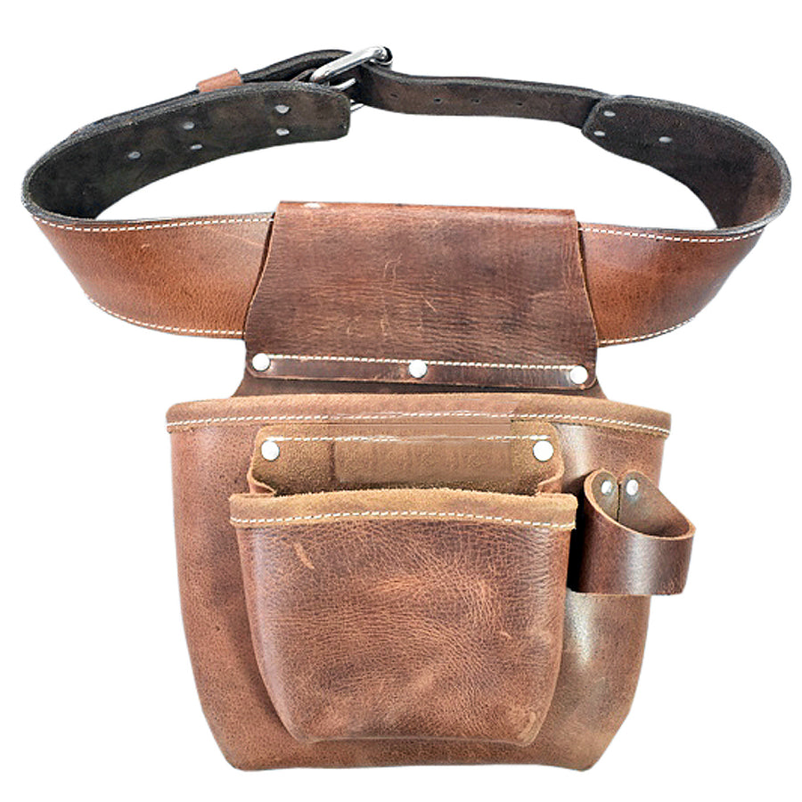 HILASON Leather Carpenter, Farmers And Electrician Tool Bag Pouch – by Hilason – Cowboy and equestrian accessories