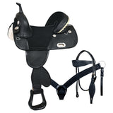 HILASON Western Horse Saddle Treeless American Leather Trail Barrel Tack | for Horses - Uhorse