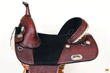 HILASON Treeless Trail Barrel American Leather Saddle Tack Set | Horse Western for Horses