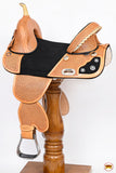 HILASON Western Horse Saddle Treeless American Leather Trail Barrel Tack | Horse Saddle | Western Saddle | Treeless Saddle | Saddle for Horses | Horse Leather Saddle
