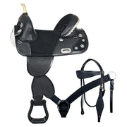 HILASON Western Horse Saddle Treeless American Leather Trail Barrel Tack | for Horses