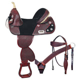 HILASON Western Horse Saddle Treeless American Leather Trail Barrel Tack | for Horses - Uhorse