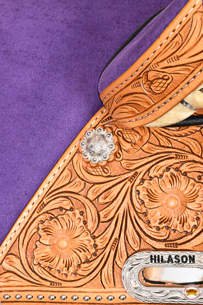 HILASON Western Horse Saddle Treeless Trail Barrel American Leather | for Horses