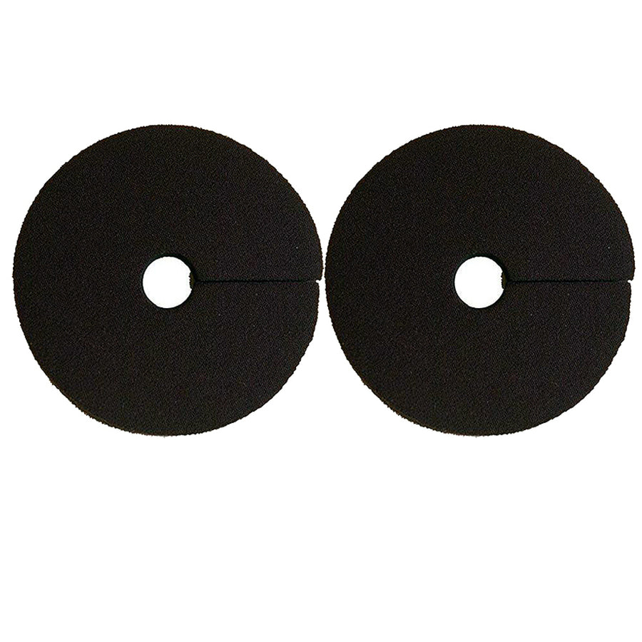 Black fleece saddle blanket pads pair - Uhorse