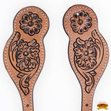 Hilason Western Cowboy Cowgirl Heavy Duty Genuine Leather Slobber Straps Black