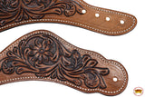 Hilason Western Cowboy Cowgirl Heavy Duty Genuine Leather Slobber Straps Black