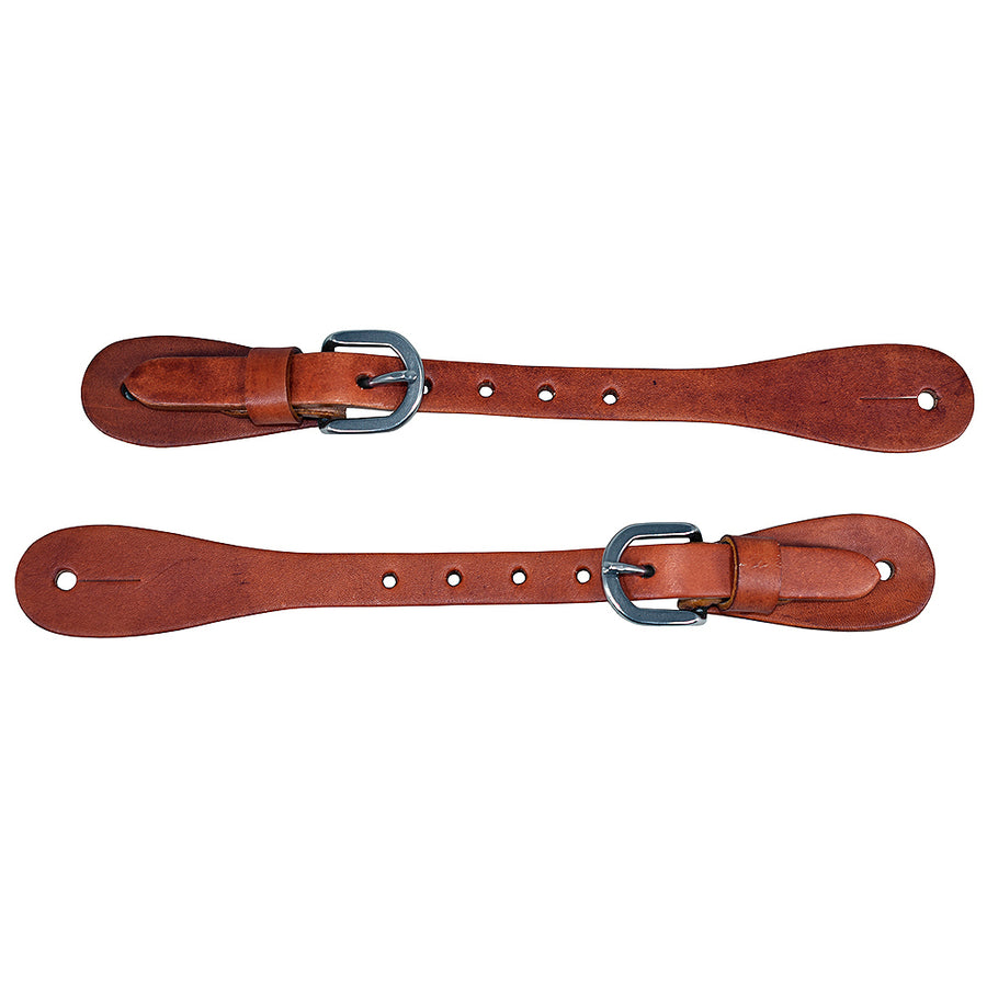Hilason Western Spur Straps American Genuine Leather Mahogany - Uhorse