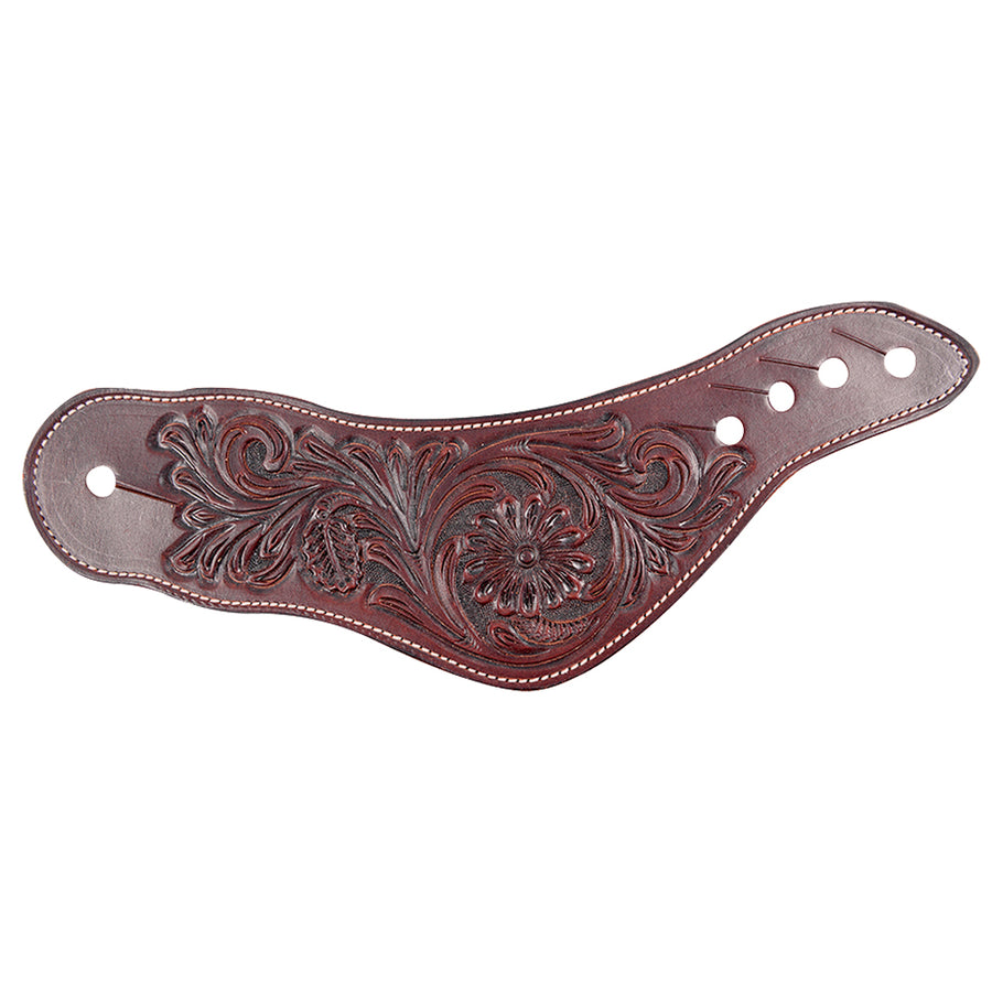 Classic Equine Mens Dove Wing Spur Strap Chocolate Harness Leather – by Hilason – Cowboy and equestrian accessories