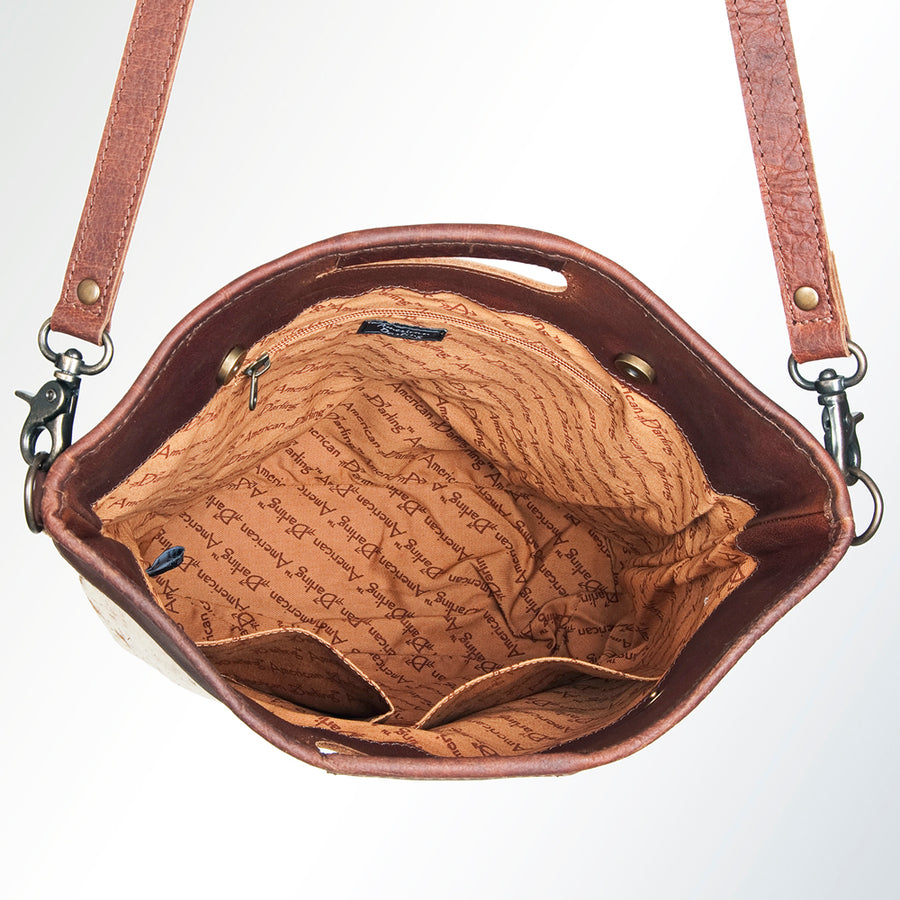 American Darling ADBGS159ACGO Clutch Hair On Genuine Leather Women Bag Western Handbag Purse