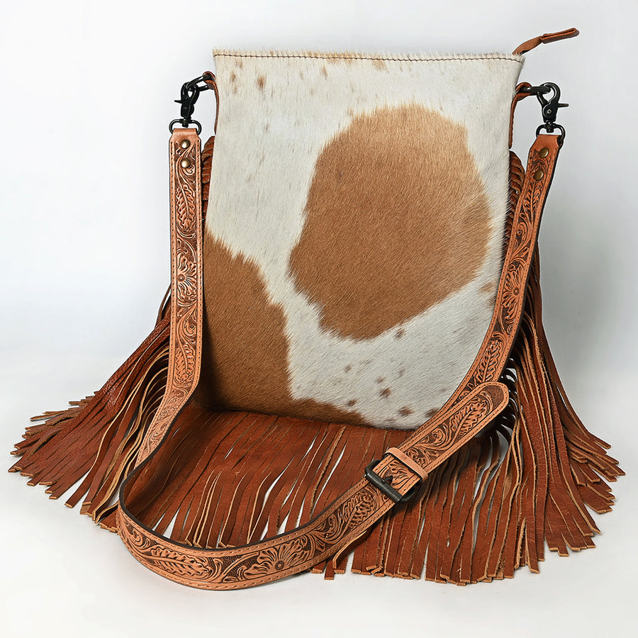 American Darling Large Crossbody Hair On Genuine Leather Western Women Bag Handbag Purse | Cute - Uhorse