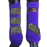 Hilason Horse Medicine Sports Boots Front Leg Purple