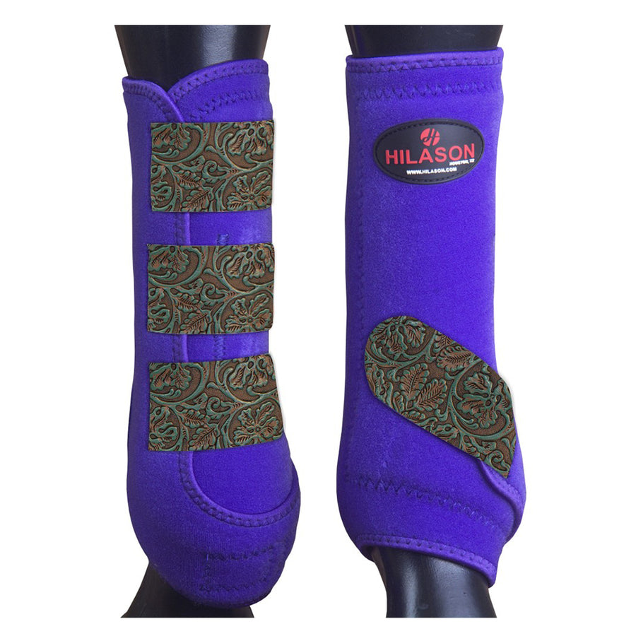 Small Hilason H. Medicine Sports Boots Rear Hind Leg by Hilason – Cowboy and equestrian accessories