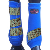 Hilason Horse Medicine Sports Boots Rear Leg Royal