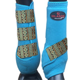 Hilason Horse Medicine Sports Boots Front Leg Turquoise