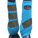 Medium Hilason Horse Medicine Sports Boots Rear Hind Leg