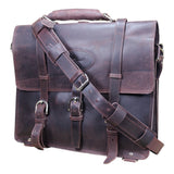Briefcase Backpack Laptop Bag Glanor Buffalo Leather Hand - Uhorse