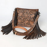 American Darling Messenger Hand Tooled Genuine Leather Women Bag Western Handbag Purse