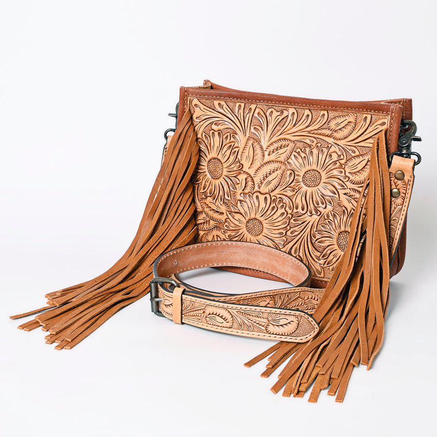 American Darling Hand Tooled Leather Messenger Bag - Uhorse