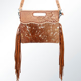 American Darling Clutch Hand Tooled Hair On Genuine Leather Women Bag Western Handbag Purse