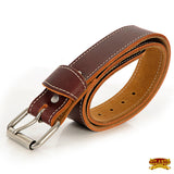 Hilason 1 1/2" Mens Work Belt Heavy Duty Thick Leather W/ Roller Buckle