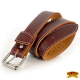 Hilason 1 1/2" Mens Work Belt Heavy Duty Thick Leather W/ Roller Buckle