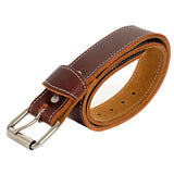 Hilason 1 1/2" Mens Work Belt Heavy Duty Thick Leather W/ Roller Buckle