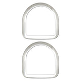 2-1/2 In X Stainless Steel H. Beveled Saddle Rigging Dee by Hilason – Cowboy and equestrian accessories