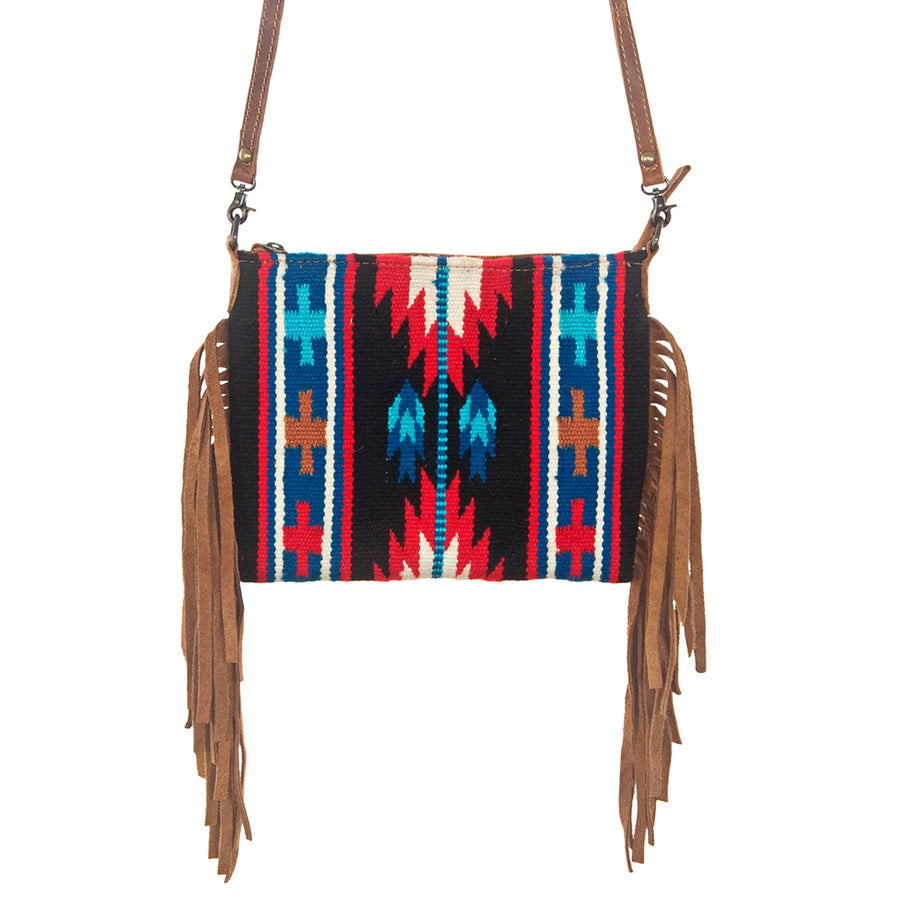 American Darling Hand Woven Saddle Blanket Cross body Bag - Uhorse