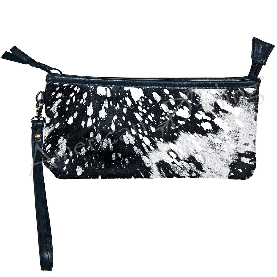 American Darling Hair-On Cowhide Wristlet Bag - Uhorse