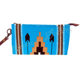 American Darling ADBG344DAR2 Clutch Saddle Blanket Genuine Leather by Hilason – Cowboy and equestrian accessories