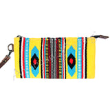 ADBG344DAR4 American Darling Saddle Blanket Genuine Leather Women Bag by Hilason – Cowboy and equestrian accessories