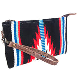 American Darling Wristlet Saddle Blanket Fabric Genuine Leather Western Women Bag | Handbag Purse | Women Wristlet | Wristlet Wristlet | Travel Wristlet | Leather Wristlet | Clutch Wristlet
