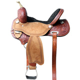 15 In Hilason Western Horse Barrel Racing Trail Pleasure American Leather Saddle