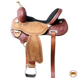 15 In Hilason Western Horse Barrel Racing Trail Pleasure American Leather Saddle