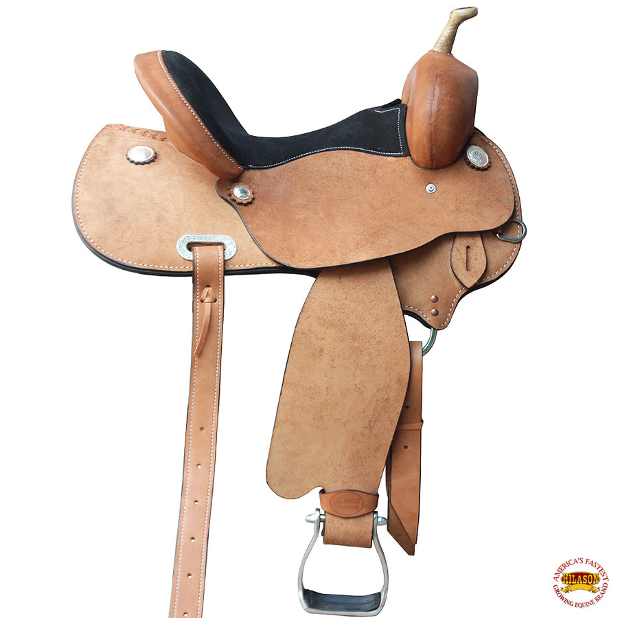 15 In Hilason W. Barrel Racing Trail Pleasure H. American Leather by Hilason – Cowboy and equestrian accessories